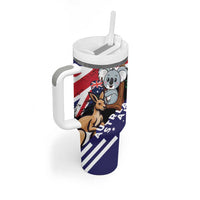 Personalised Australia Kangaroo Koala Together Tumbler With Handle Special Edition - Wonder Print Shop