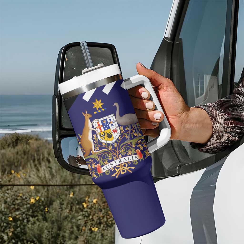 Personalised Australia Kangaroo Koala Together Tumbler With Handle Special Edition - Wonder Print Shop