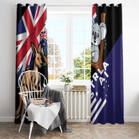 Australia Kangaroo Koala Together Window Curtain Special Edition - Wonder Print Shop