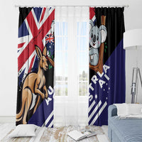 Australia Kangaroo Koala Together Window Curtain Special Edition - Wonder Print Shop