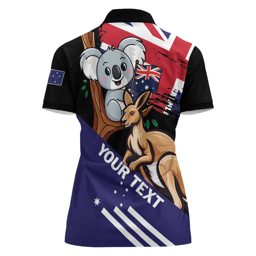 Personalised Australia Kangaroo Koala Together Women Polo Shirt Special Edition - Wonder Print Shop