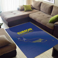 Curacao Football Area Rug La Familia Azul Go Champion