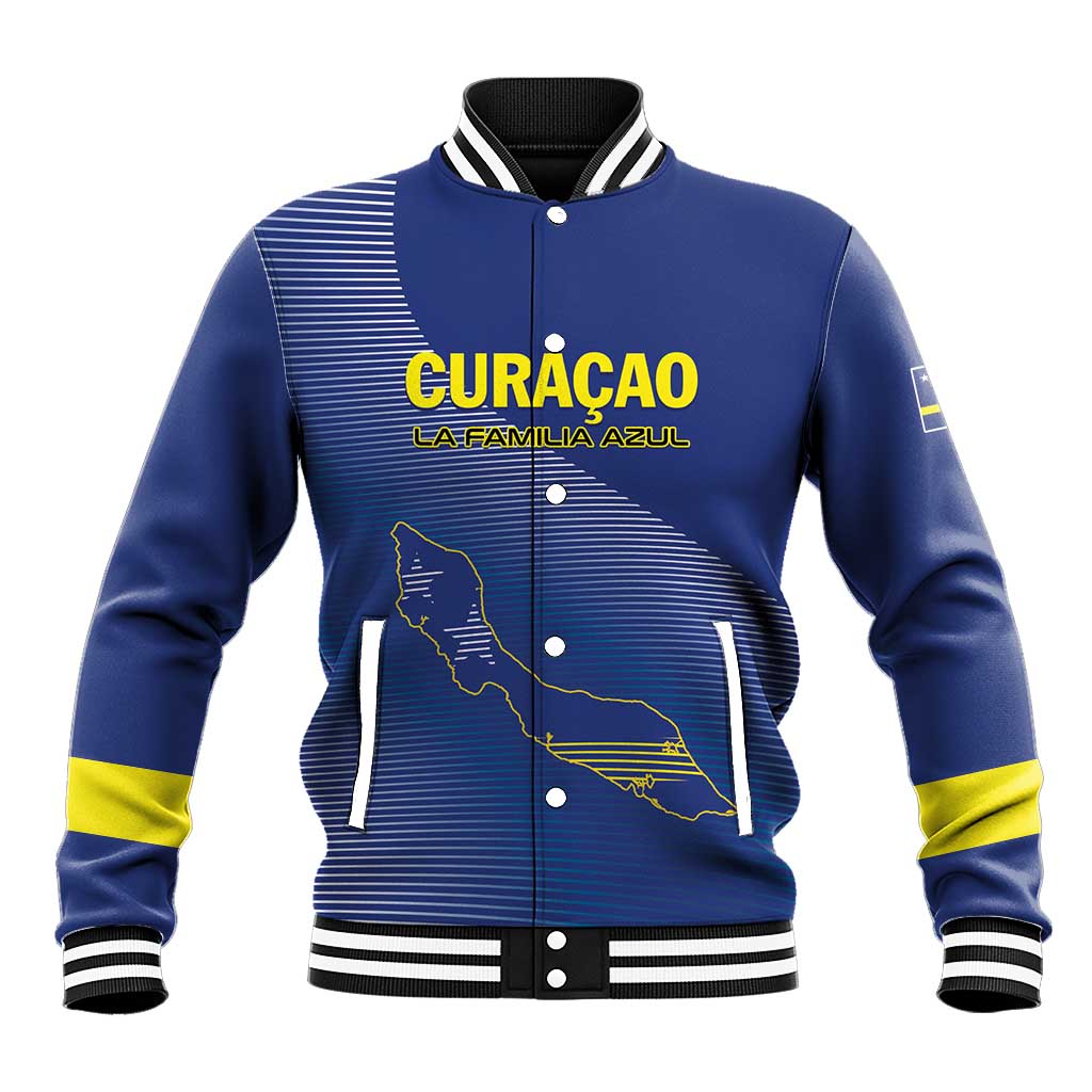 Custom Curacao Football Baseball Jacket La Familia Azul Go Champion