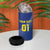 Custom Curacao Football 4 in 1 Can Cooler Tumbler La Familia Azul Go Champion