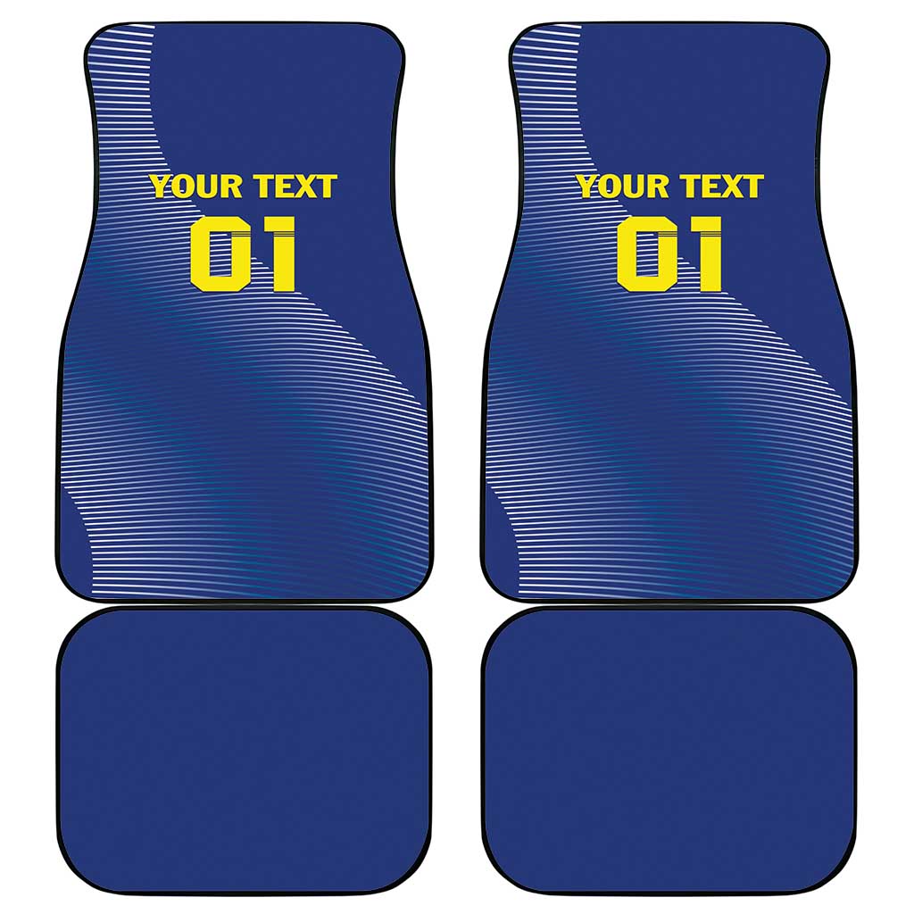 Curacao Football Car Mats La Familia Azul Go Champion