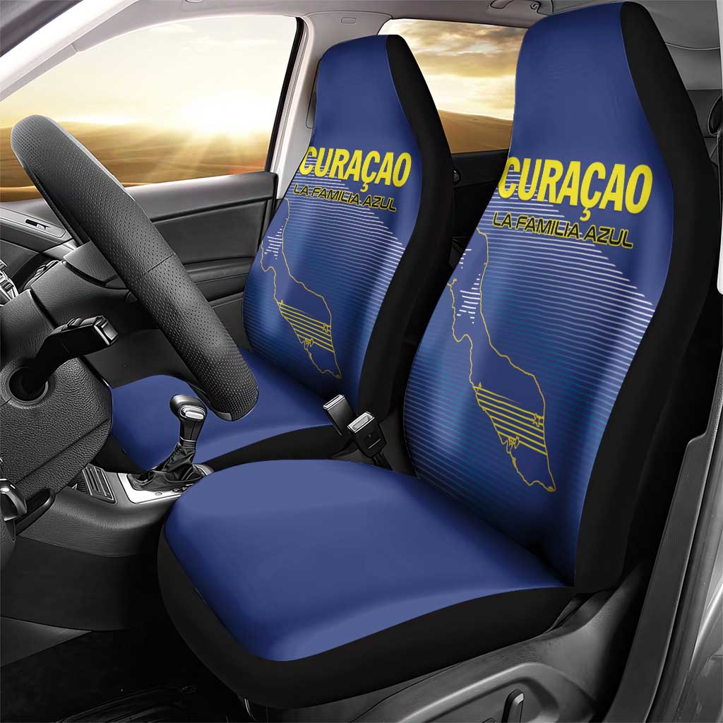 Curacao Football Car Seat Cover La Familia Azul Go Champion