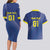 Custom Curacao Football Couples Matching Long Sleeve Bodycon Dress and Hawaiian Shirt La Familia Azul Go Champion