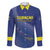 Custom Curacao Football Family Matching Long Sleeve Bodycon Dress and Hawaiian Shirt La Familia Azul Go Champion