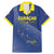 Custom Curacao Football Family Matching Mermaid Dress and Hawaiian Shirt La Familia Azul Go Champion