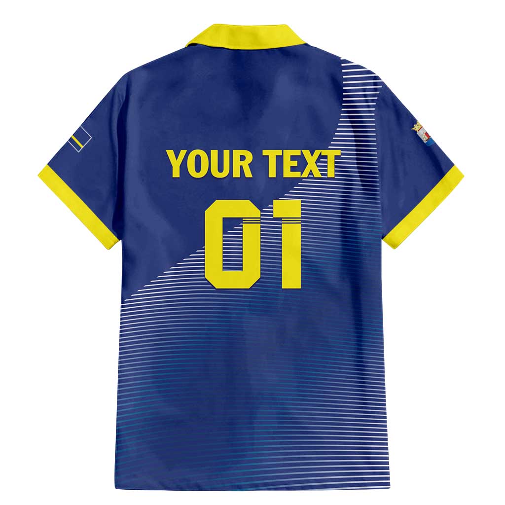 Custom Curacao Football Family Matching Mermaid Dress and Hawaiian Shirt La Familia Azul Go Champion
