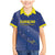 Custom Curacao Football Family Matching Mermaid Dress and Hawaiian Shirt La Familia Azul Go Champion
