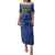 Custom Curacao Football Family Matching Puletasi and Hawaiian Shirt La Familia Azul Go Champion
