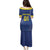 Custom Curacao Football Family Matching Puletasi and Hawaiian Shirt La Familia Azul Go Champion