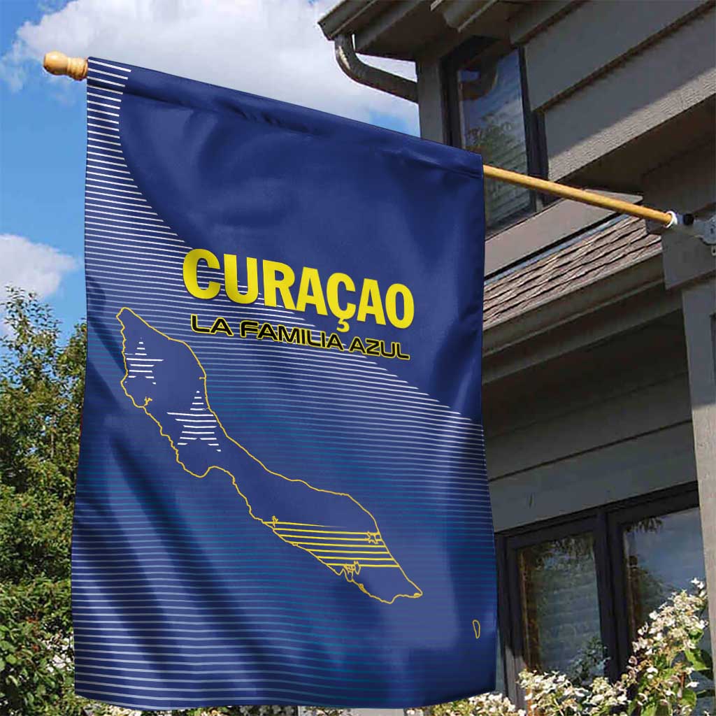 Curacao Football Garden Flag La Familia Azul Go Champion