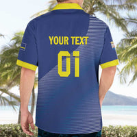 Custom Curacao Football Hawaiian Shirt La Familia Azul Go Champion
