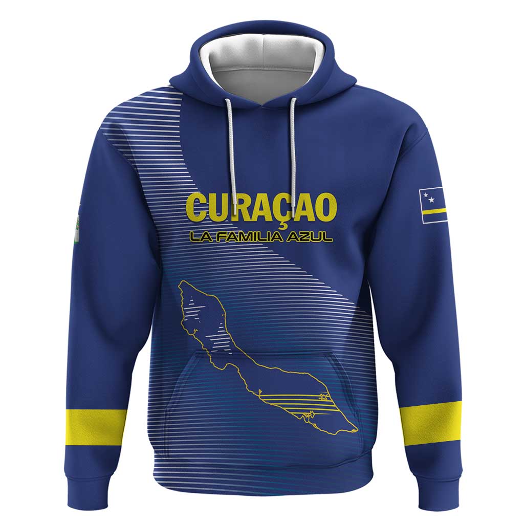 Custom Curacao Football Hoodie La Familia Azul Go Champion