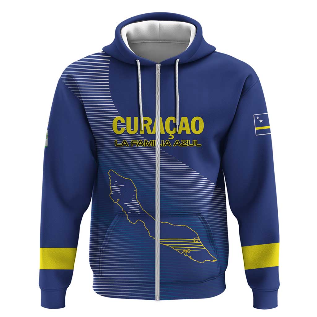 Custom Curacao Football Hoodie La Familia Azul Go Champion