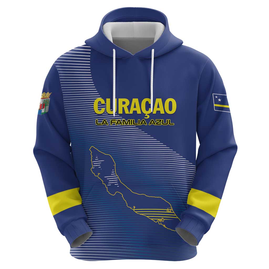 Custom Curacao Football Hoodie La Familia Azul Go Champion
