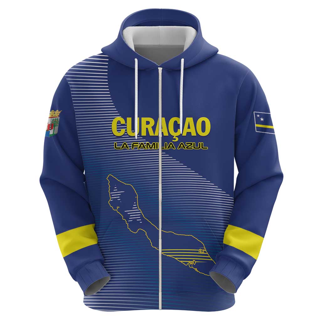 Custom Curacao Football Hoodie La Familia Azul Go Champion