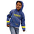 Custom Curacao Football Kid Hoodie La Familia Azul Go Champion