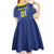 Custom Curacao Football Kid Short Sleeve Dress La Familia Azul Go Champion