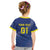 Custom Curacao Football Kid T Shirt La Familia Azul Go Champion