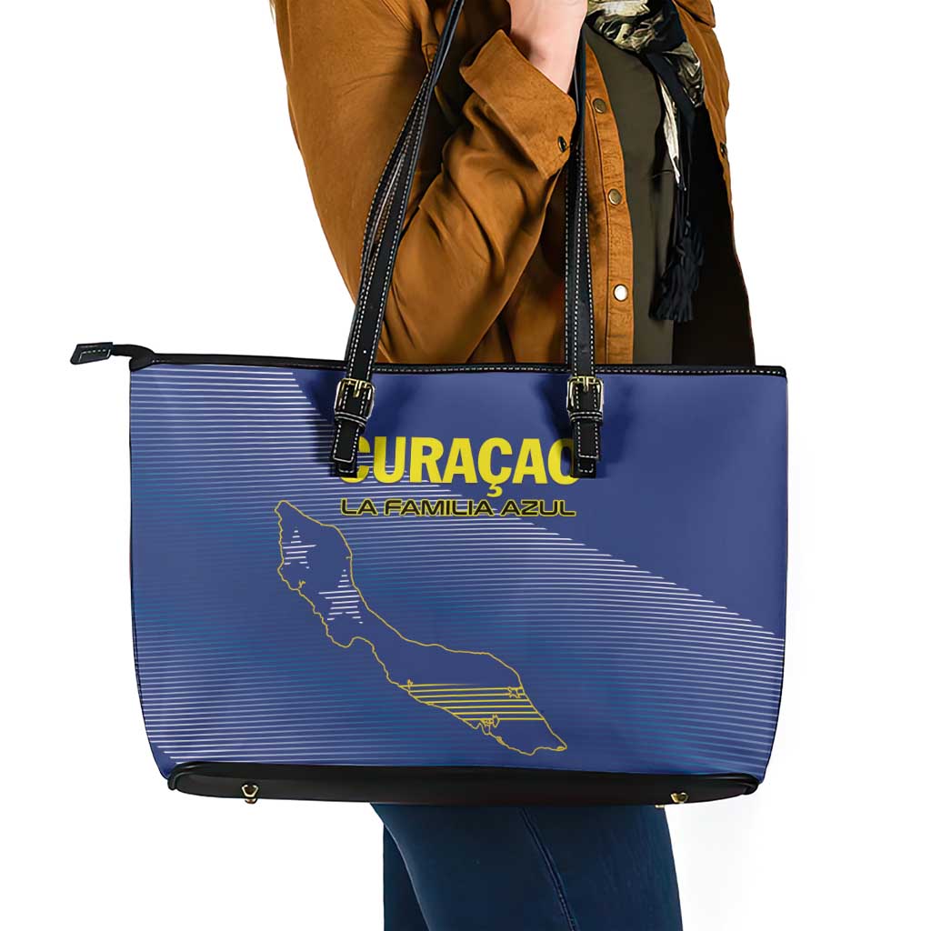 Curacao Football Leather Tote Bag La Familia Azul Go Champion