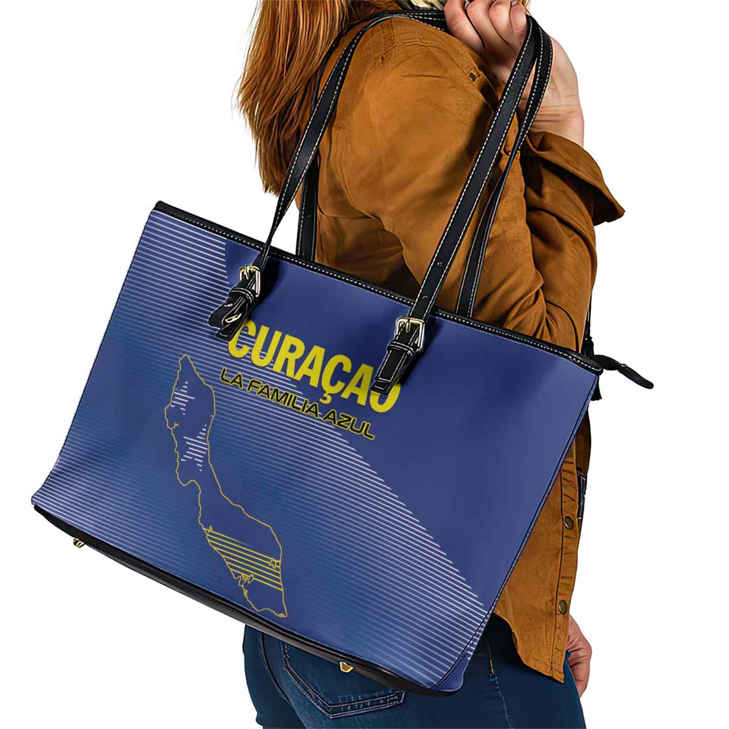 Curacao Football Leather Tote Bag La Familia Azul Go Champion