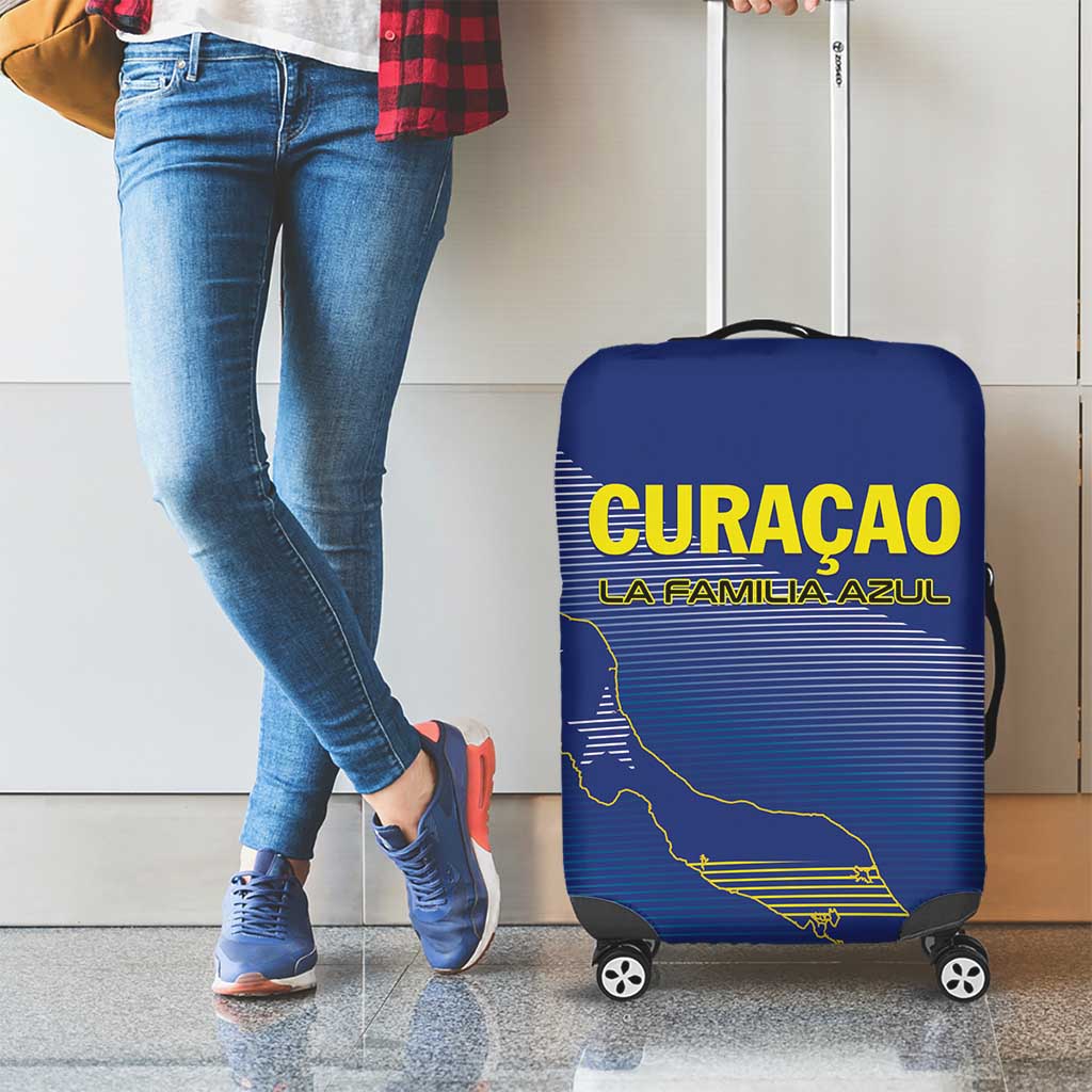 Curacao Football Luggage Cover La Familia Azul Go Champion