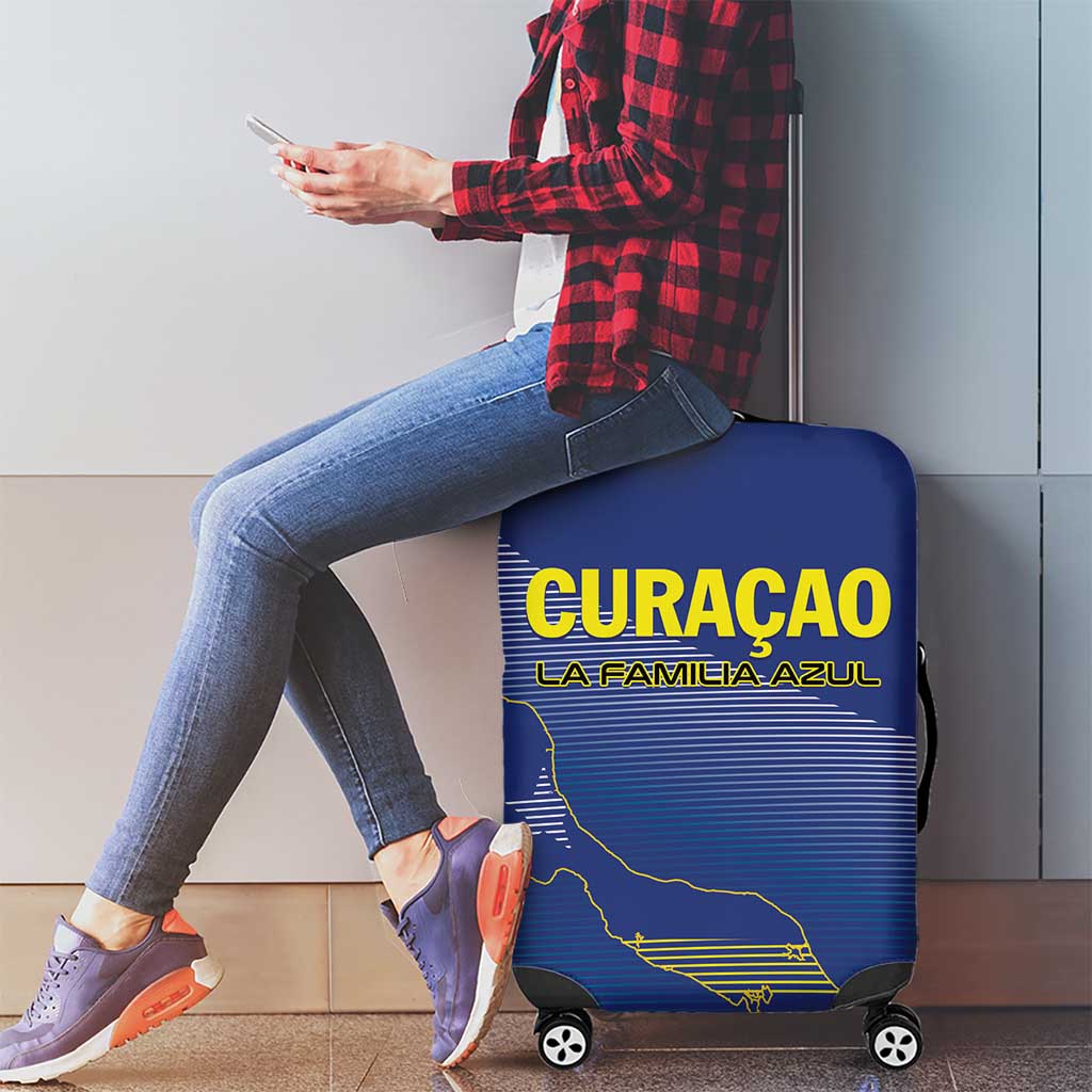 Curacao Football Luggage Cover La Familia Azul Go Champion