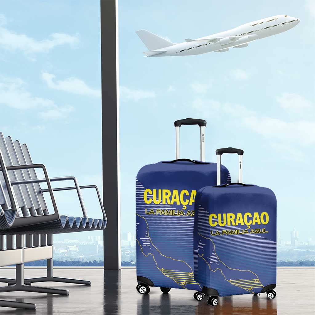 Curacao Football Luggage Cover La Familia Azul Go Champion
