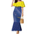 Custom Curacao Football Mermaid Dress La Familia Azul Go Champion