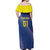 Custom Curacao Football Off Shoulder Maxi Dress La Familia Azul Go Champion