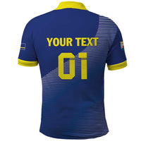 Custom Curacao Football Polo Shirt La Familia Azul Go Champion