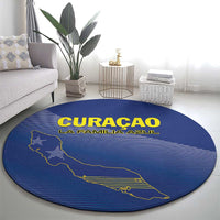 Curacao Football Round Carpet La Familia Azul Go Champion
