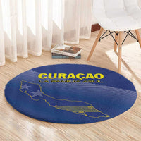 Curacao Football Round Carpet La Familia Azul Go Champion