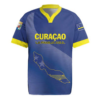 Custom Curacao Football Rugby Jersey La Familia Azul Go Champion