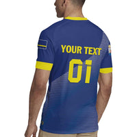 Custom Curacao Football Rugby Jersey La Familia Azul Go Champion