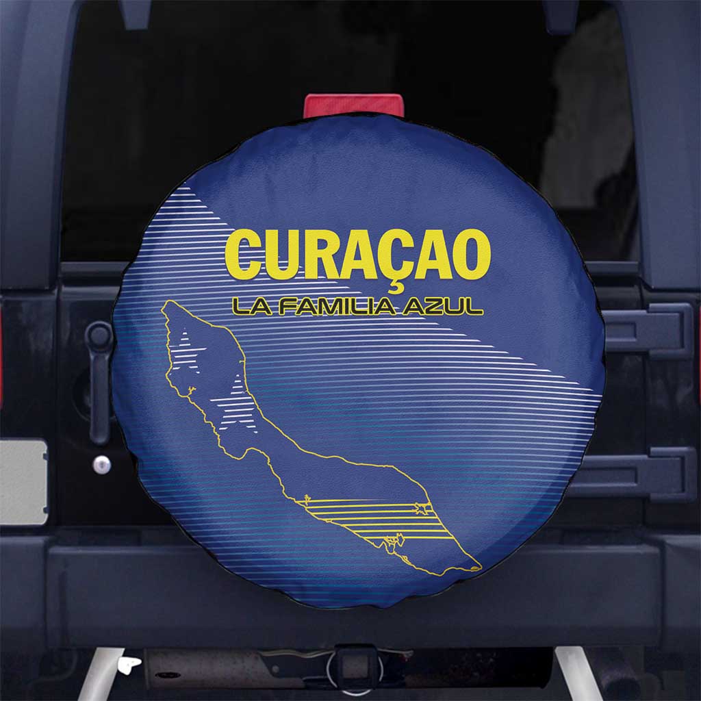 Curacao Football Spare Tire Cover La Familia Azul Go Champion
