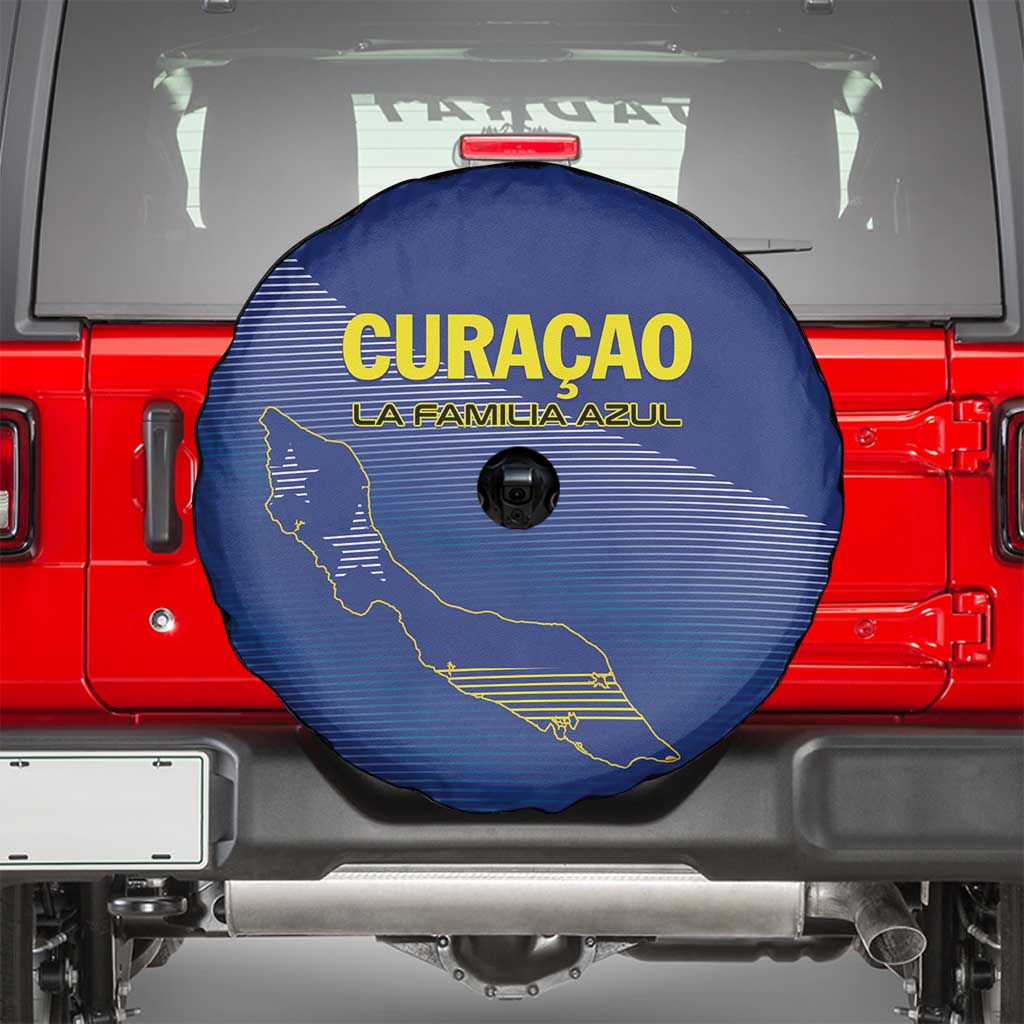 Curacao Football Spare Tire Cover La Familia Azul Go Champion