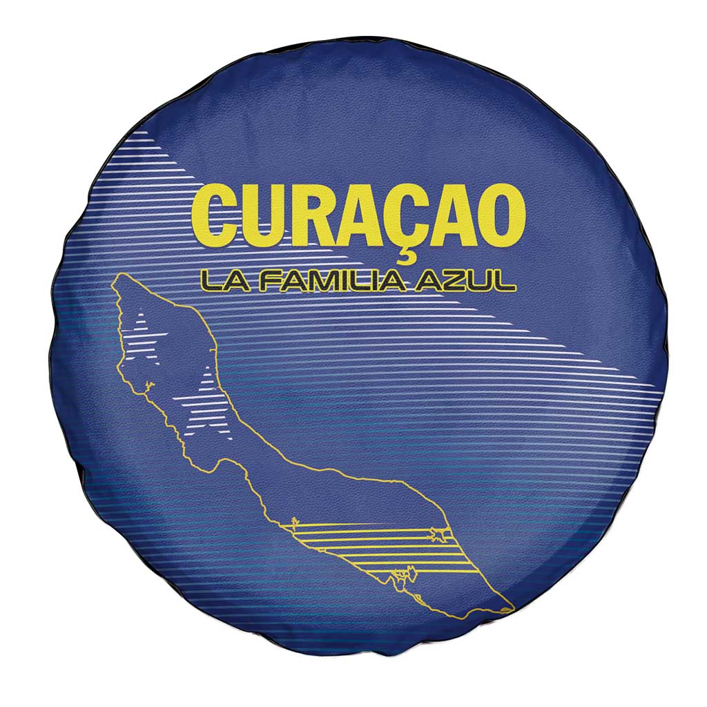 Curacao Football Spare Tire Cover La Familia Azul Go Champion