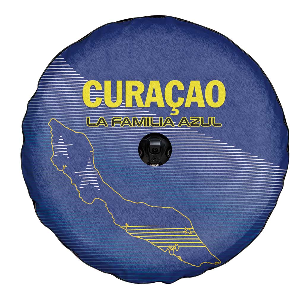 Curacao Football Spare Tire Cover La Familia Azul Go Champion