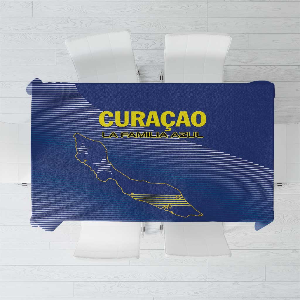 Curacao Football Tablecloth La Familia Azul Go Champion