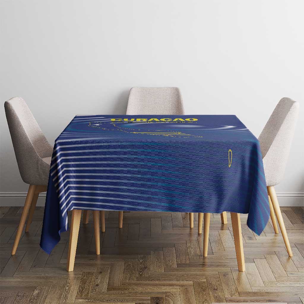 Curacao Football Tablecloth La Familia Azul Go Champion