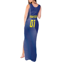 Custom Curacao Football Tank Maxi Dress La Familia Azul Go Champion