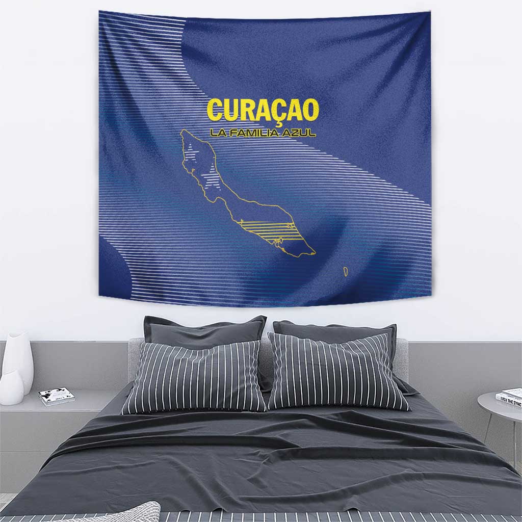 Curacao Football Tapestry La Familia Azul Go Champion