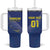 Custom Curacao Football Tumbler With Handle La Familia Azul Go Champion