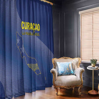 Curacao Football Window Curtain La Familia Azul Go Champion