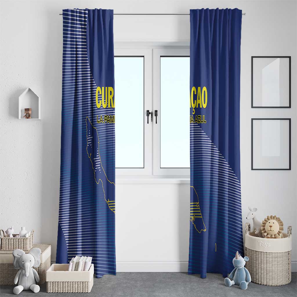 Curacao Football Window Curtain La Familia Azul Go Champion