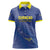 Custom Curacao Football Women Polo Shirt La Familia Azul Go Champion